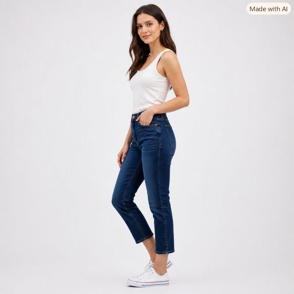 Bandolino Dark Blue Cropped Jeans – Size 12 In EUC